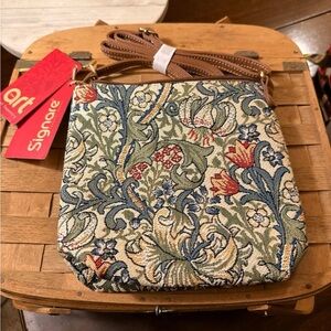 Signare William Morris/J.H. Dearle/ NWT  Golden Lily Tapestry Crossbody